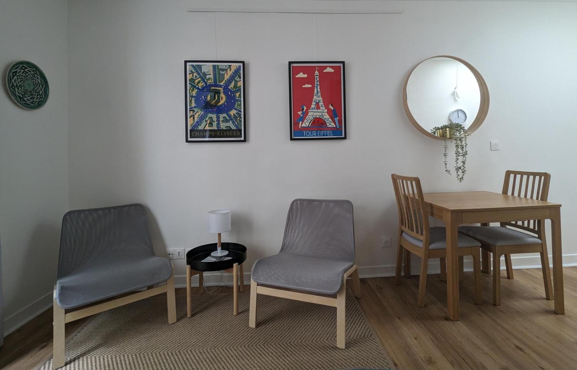 Oasis: One Bedroom Studio For Two Next To The Eiffel Tower Appartement Paris